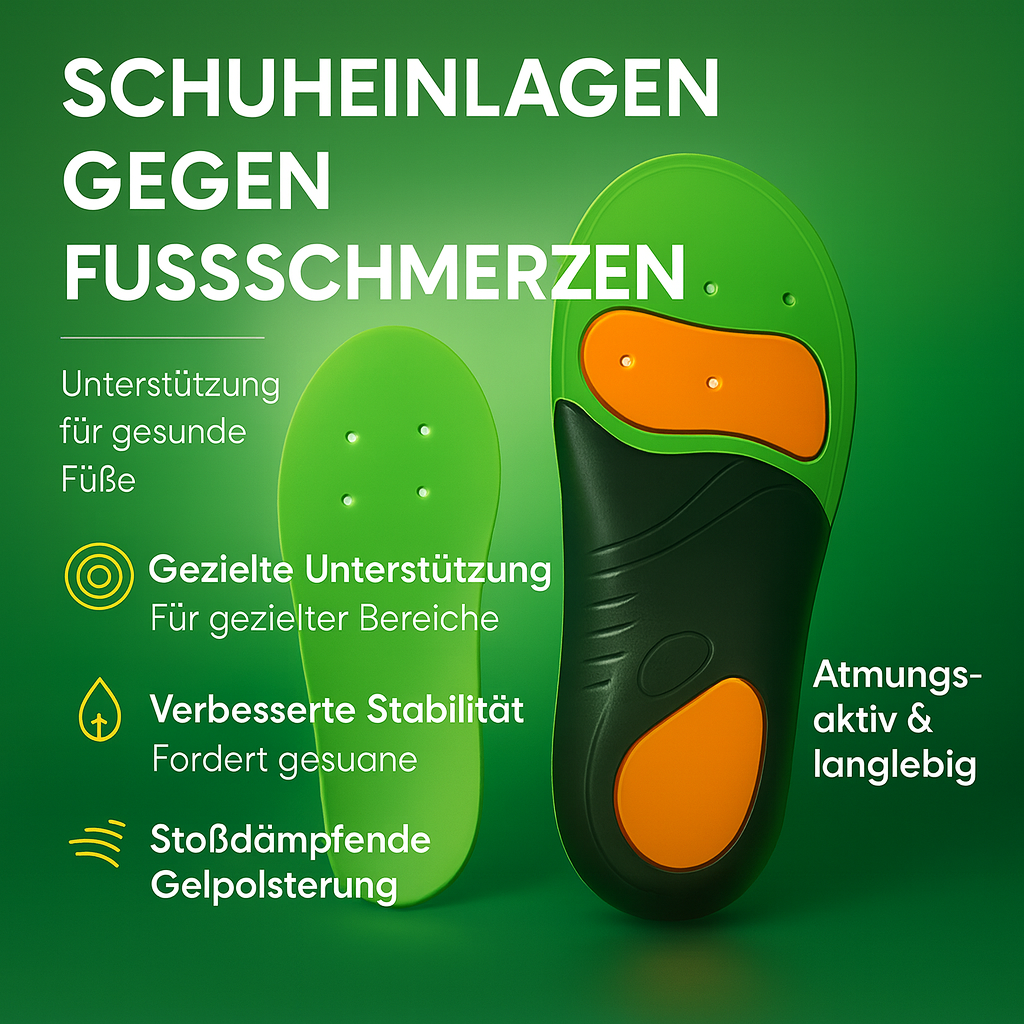 Komfortable Fußsohlen für schmerzfreies Gehen