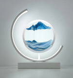 DuneGlow Tischlampe – Handgemachte Ambientelampe mit beruhigendem Licht und modernem Design