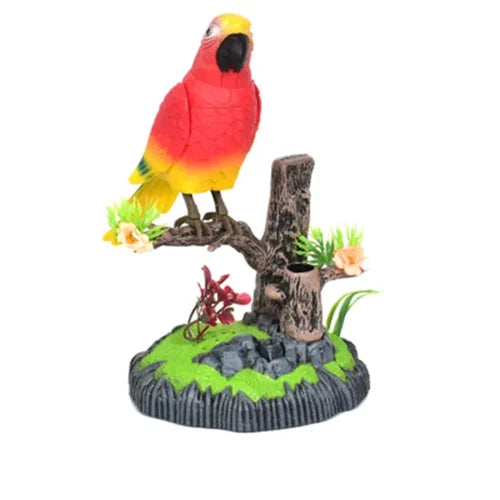 Battery-operated singing parrots with control