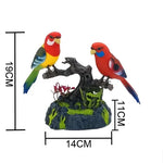 Battery-operated singing parrots with control