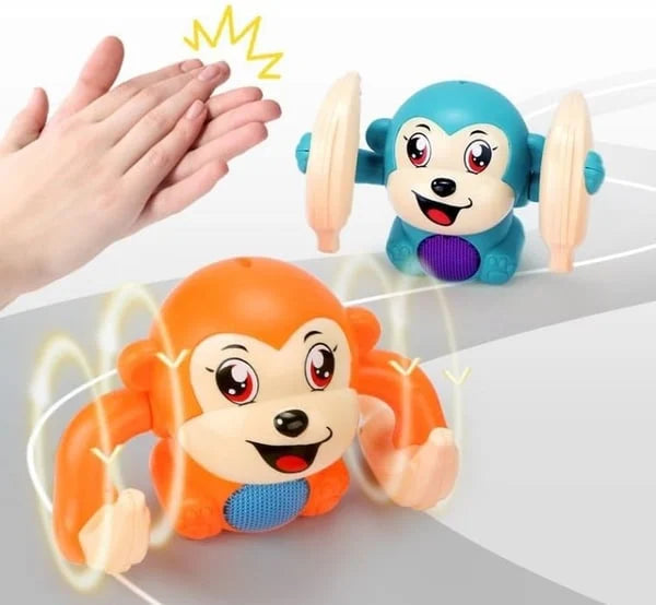 Interactive Monkey Toy for Head Raising and Curiosity