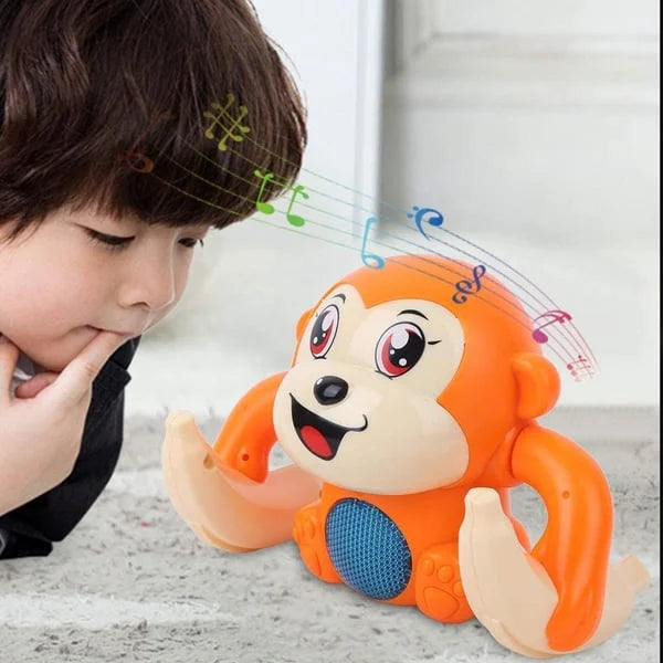Interactive Monkey Toy for Head Raising and Curiosity
