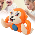 Interactive Monkey Toy for Head Raising and Curiosity