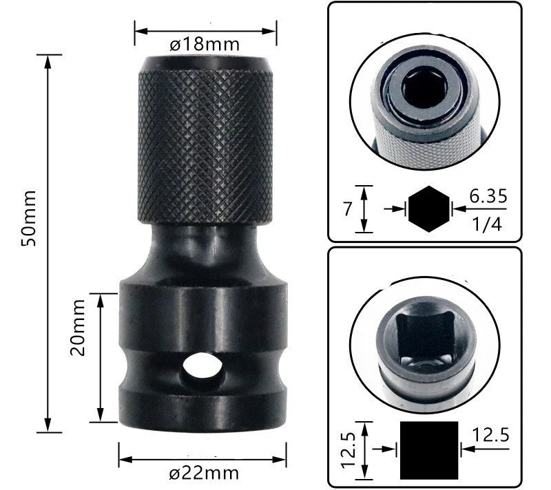 Conversion attachment for electric screwdriver