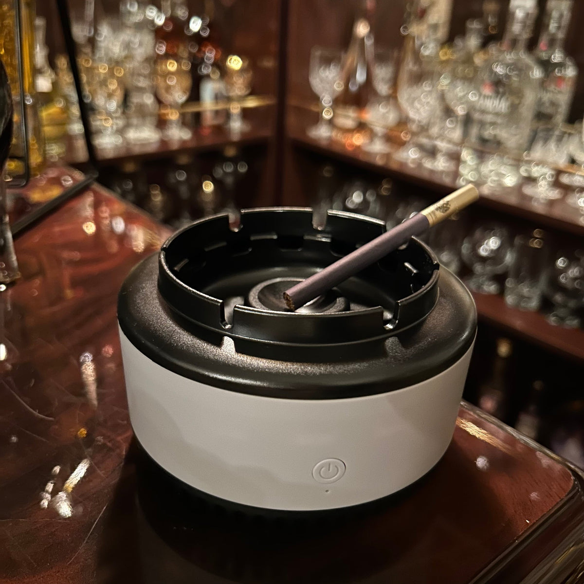 Smokeless Ashtray with 360° Air Purification and Fragrance Function