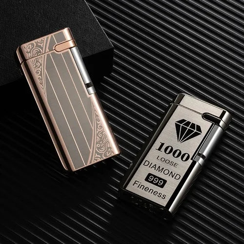 Electronic Windproof Lighter with Red Flame