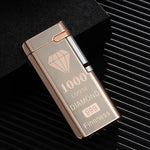 Electronic Windproof Lighter with Red Flame