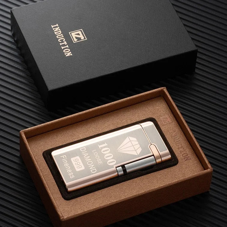 Electronic Windproof Lighter with Red Flame