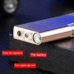 Electronic Windproof Lighter with Red Flame