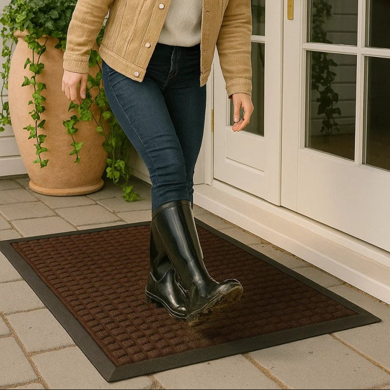 Stylish non-slip doormat for any entrance area