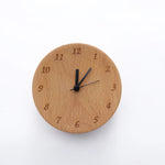 Stylish Beechwood Alarm Clock – Quiet Elegance for Any Room