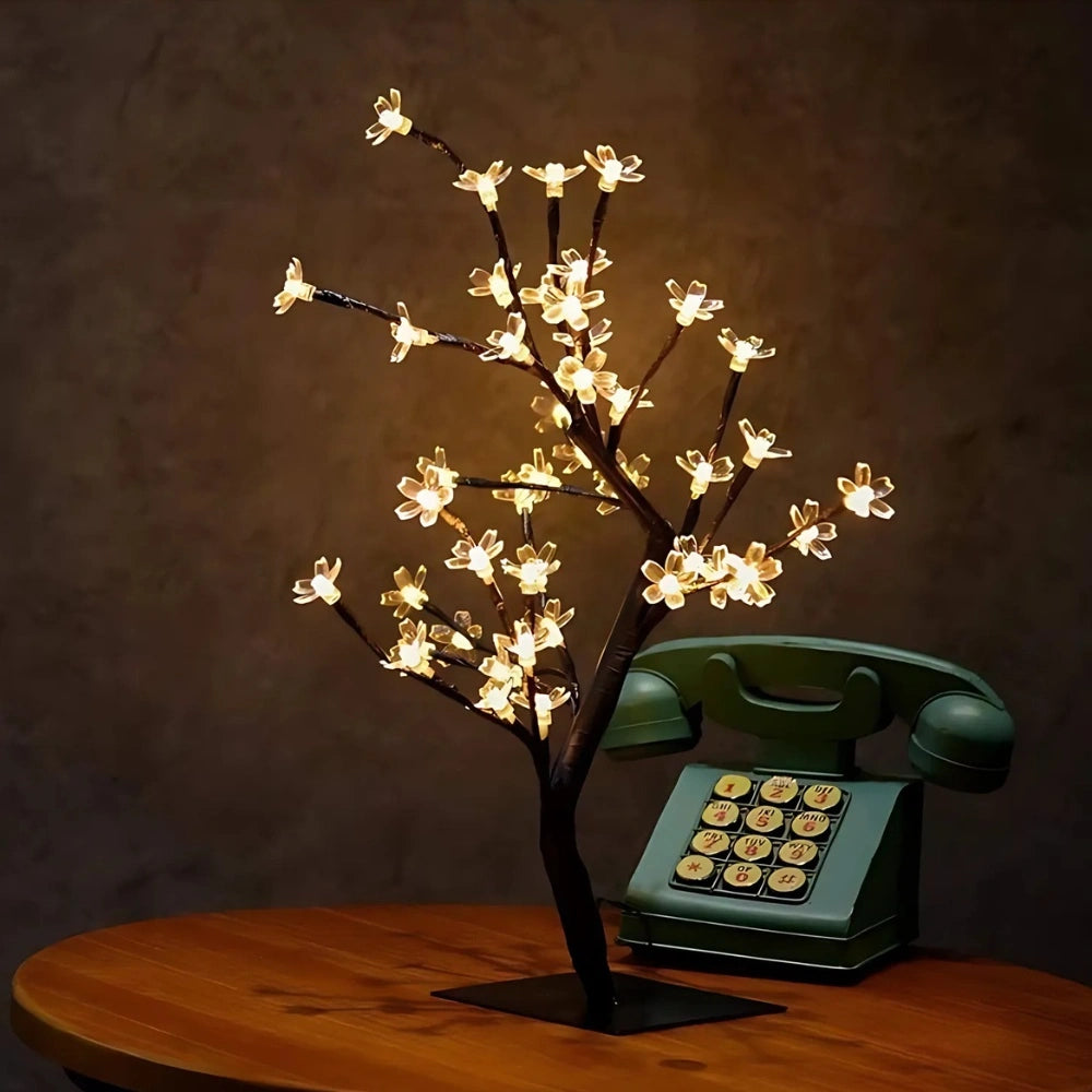 Dekorativer LED-Blütenbaum für stimmungsvolles Licht – USB-Anschluss