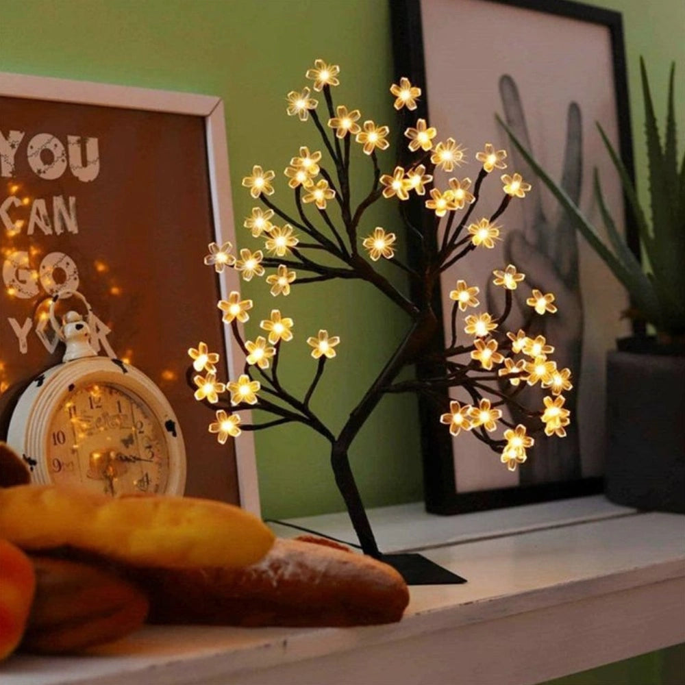 Dekorativer LED-Blütenbaum für stimmungsvolles Licht – USB-Anschluss