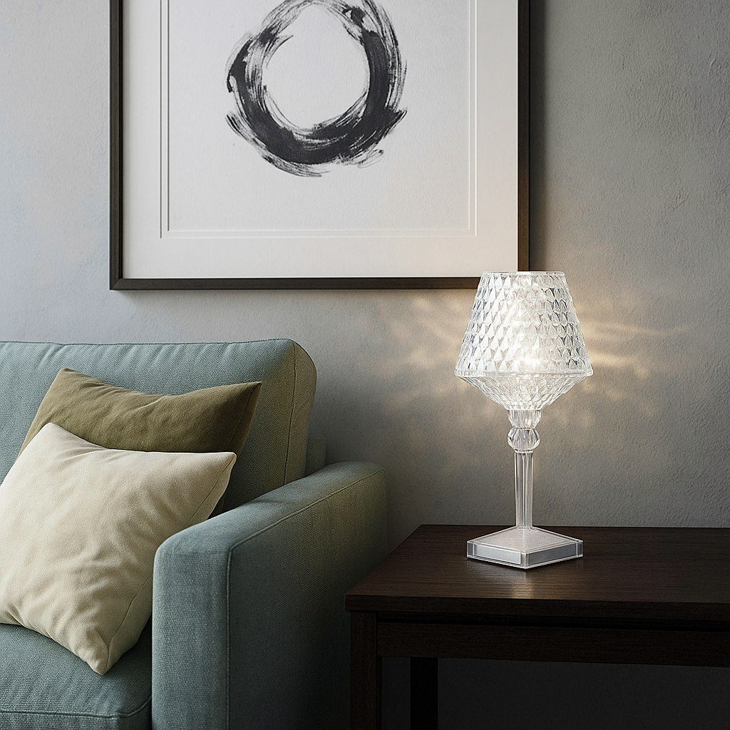 Elegant Crystal Table Lamp for Living Room and Bedroom