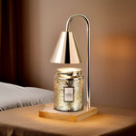 Atmospheric flameless candle warmer lamp with timer and dimming function