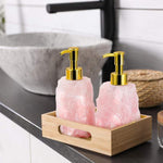 Elegant glass soap dispenser with a classy design