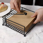 Stylish Napkin Holder for the Table – Robust Iron Construction with Elegant Design