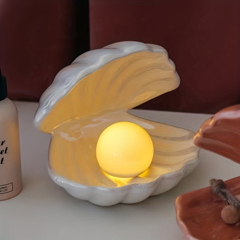 Stylish Pearl Table Lamp – Gentle Light for Bedside Tables and Living Rooms