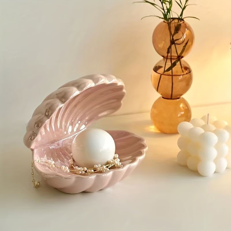Stylish Pearl Table Lamp – Gentle Light for Bedside Tables and Living Rooms