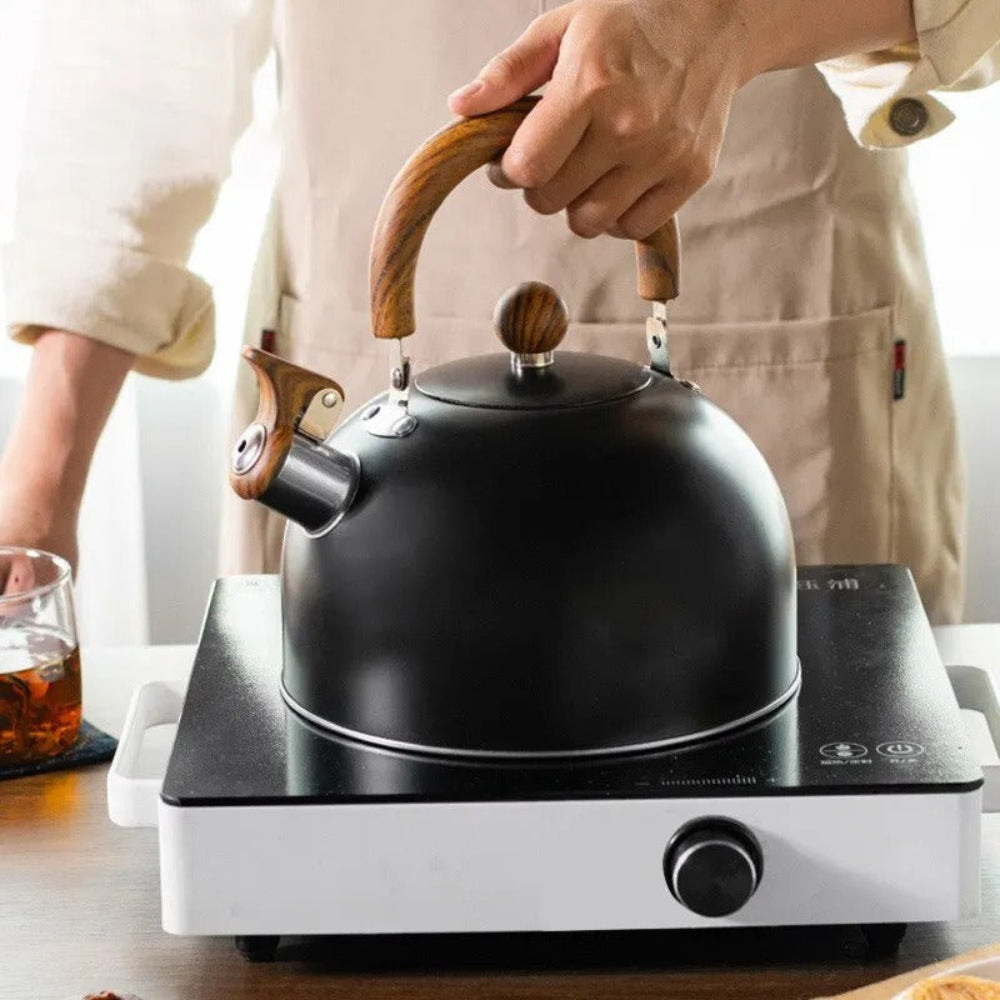 Stylish Stainless Steel Kettle with Whistle – Rapid Heating