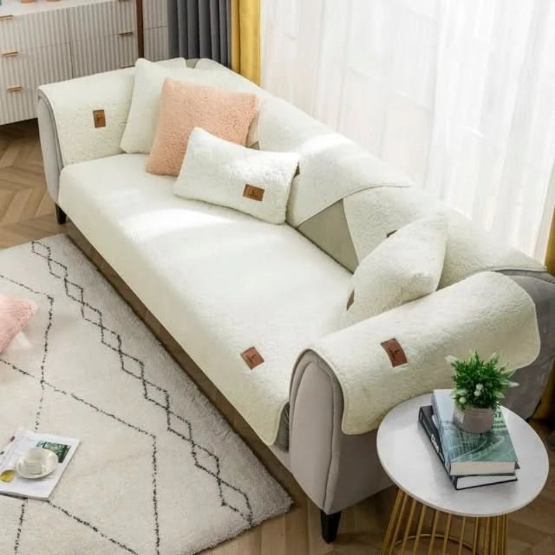Elegante Stretchsofaabdeckung aus weichem Polyester – Rutschfeste Schutzhülle für Ihre Couch