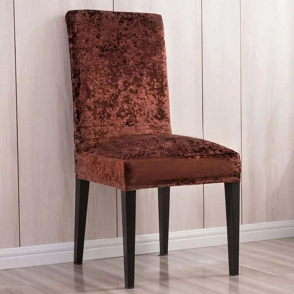 Luxury Velvet Dining Chair Cover - Universal Fit