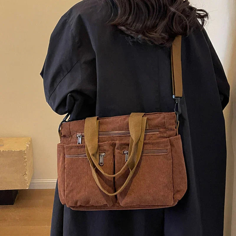 Stylish Double Zipper Organizer Bag for Women