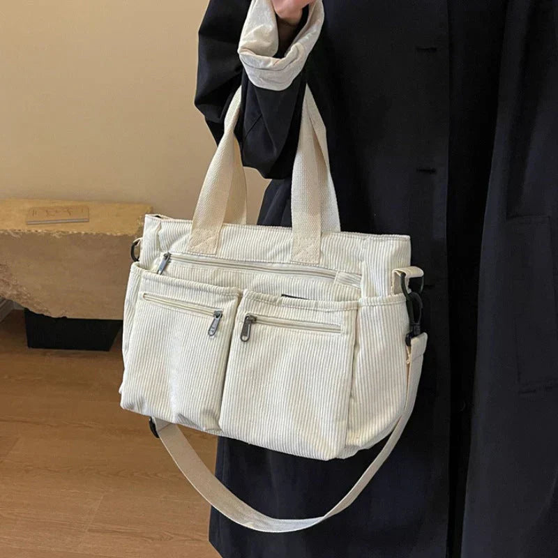Stylish Double Zipper Organizer Bag for Women