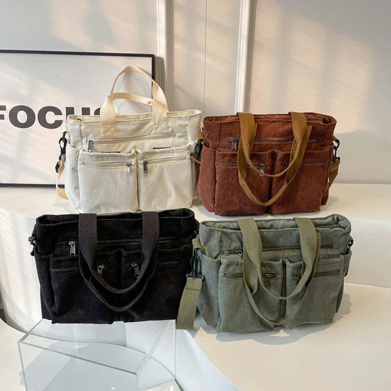 Stylish Double Zipper Organizer Bag for Women