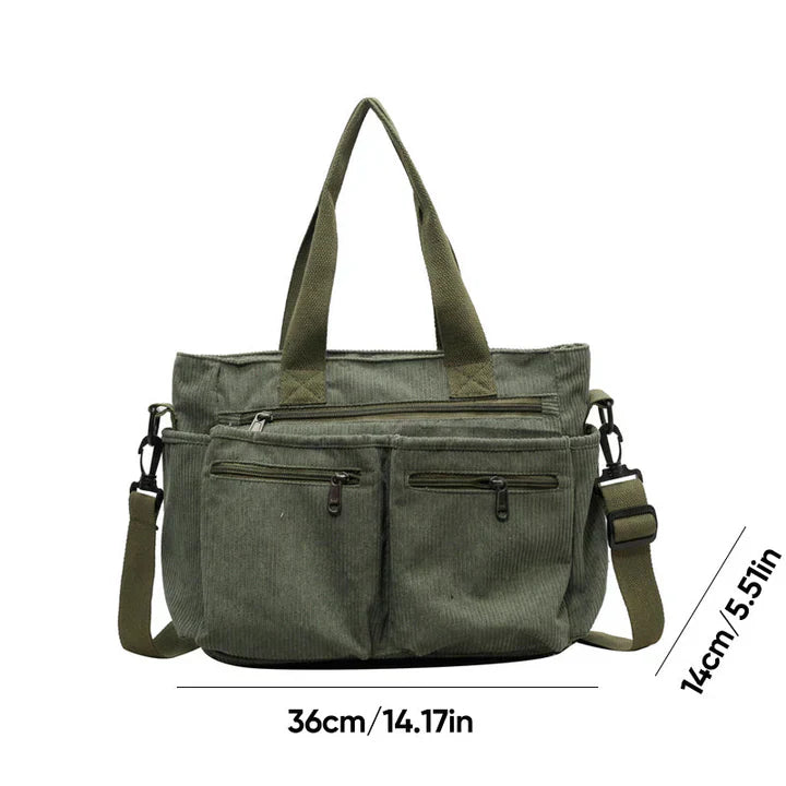 Stylish Double Zipper Organizer Bag for Women