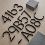 Modern Zinc Alloy Floating House Number