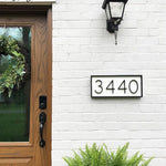 Modern Zinc Alloy Floating House Number