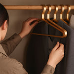 Stylish Slimline Aluminium Clothes Hangers (4 Pack)