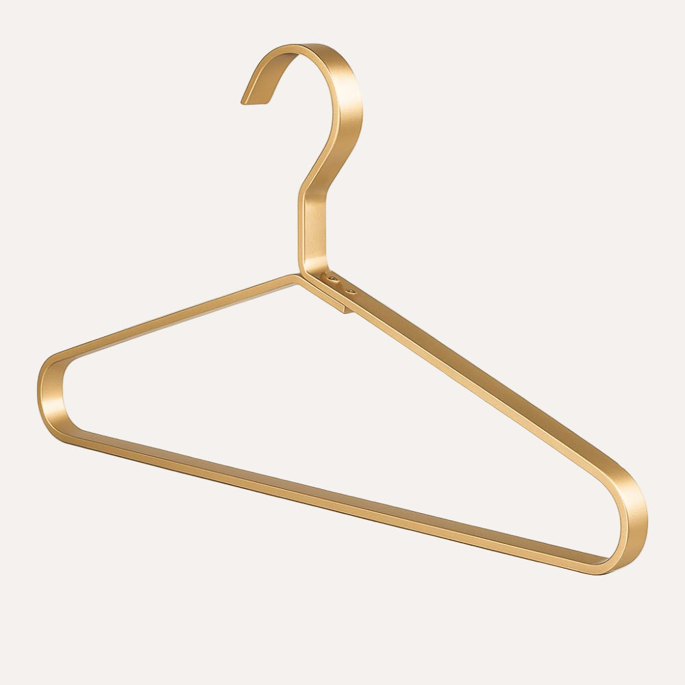 Stylish Slimline Aluminium Clothes Hangers (4 Pack)