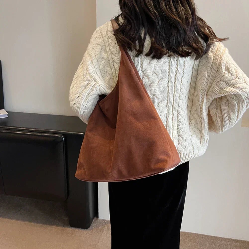 Stylish Suede Handbag for Fashion-Conscious Women