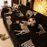 Stylish Zebra Microfiber Sofa Cover for Excellent Protection