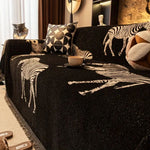 Stylish Zebra Microfiber Sofa Cover for Excellent Protection