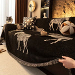 Stylish Zebra Microfiber Sofa Cover for Excellent Protection