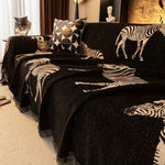 Stylish Zebra Microfiber Sofa Cover for Excellent Protection
