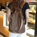 Stylischer Rucksack mit Diebstahlschutz für modebewusste Frauen