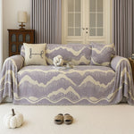 Stylischer, maschinenwaschbarer Chenille-Sofabezug