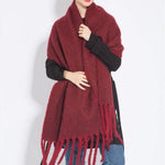 Stylish women's scarf for cold days