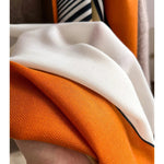 Elegant winter scarf made of fine wool and cotton for women