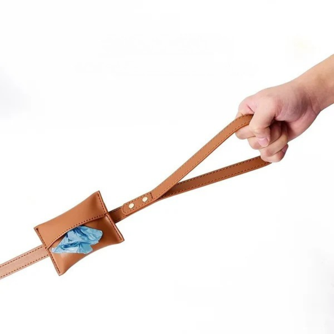 Verstellbares Hundegeschirr aus Leder mit individueller Gravur