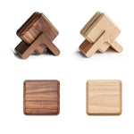 Elegant Wooden Coaster Set for Stylish Living