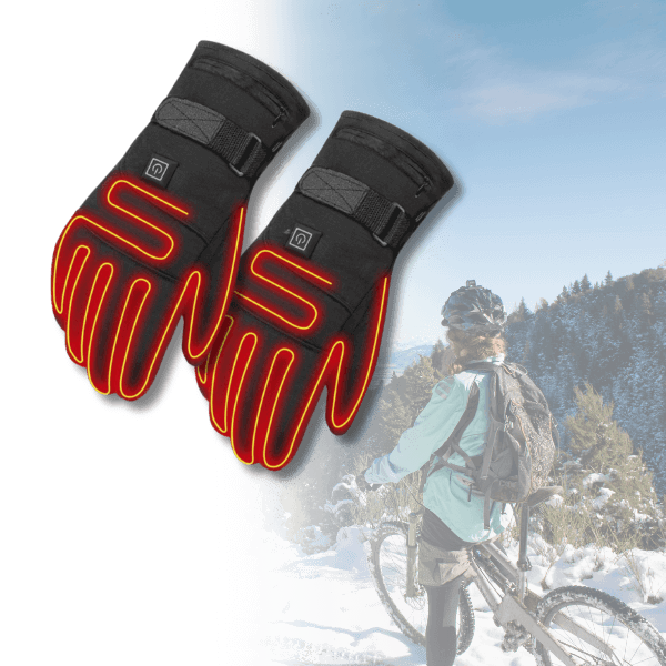 ThermoGrip beheizte Handschuhe – Wasserdichte Unisex-Handschuhe mit 3 Heizstufen und Touchscreen-Funktion