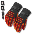 ThermoGrip beheizte Handschuhe – Wasserdichte Unisex-Handschuhe mit 3 Heizstufen und Touchscreen-Funktion