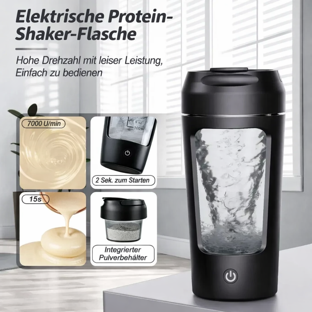 Elektrischer Proteinmixer | Automatischer Shaker-Becher | USB Mischbecher | MixMeister