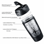 Elektrischer Proteinmixer | Automatischer Shaker-Becher | USB Mischbecher | MixMeister