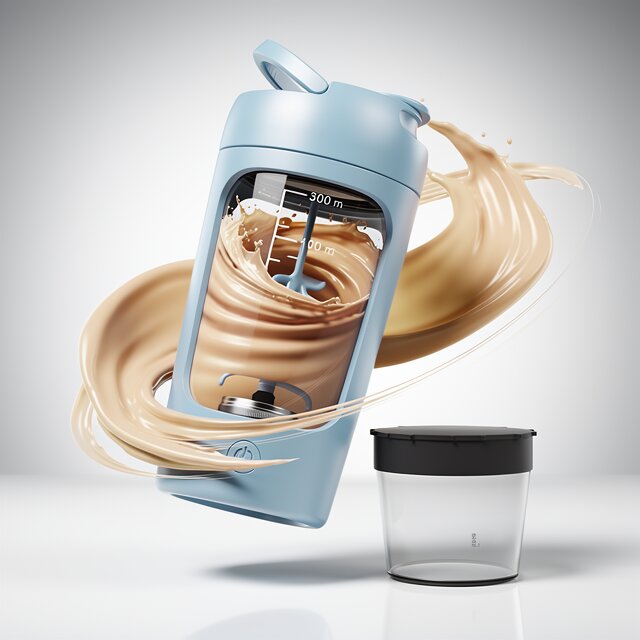 Elektrischer Proteinmixer | Automatischer Shaker-Becher | USB Mischbecher | MixMeister